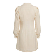 Wrap Lace up Mini Business Chic Dresss